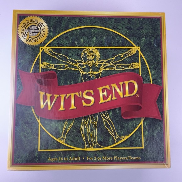 Game Development Group Other - Wit's End Board Game Development Group 2018 Gold Seal Of Excellence Complete